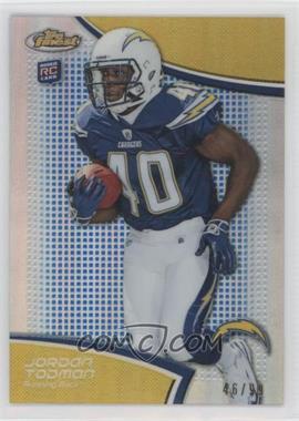 2011 Topps Finest - [Base] - Blue Refractor #77 - Jordan Todman /99