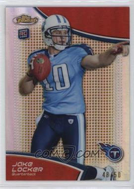 2011 Topps Finest - [Base] - Gold Refractor #111 - Jake Locker /50