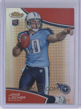 2011 Topps Finest - [Base] - Gold Refractor #111 - Jake Locker /50