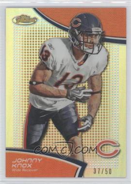 2011 Topps Finest - [Base] - Gold Refractor #68 - Johnny Knox /50