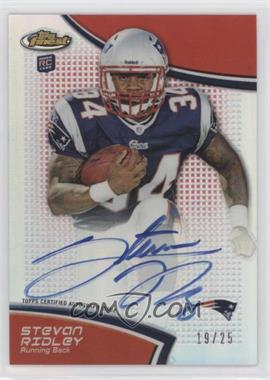2011 Topps Finest - [Base] - Red Refractor Rookie Autograph #95 - Stevan Ridley /25