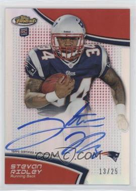 2011 Topps Finest - [Base] - Red Refractor Rookie Autograph #95 - Stevan Ridley /25