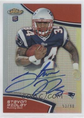 2011 Topps Finest - [Base] - Refractor Rookie Autograph #95 - Stevan Ridley /90