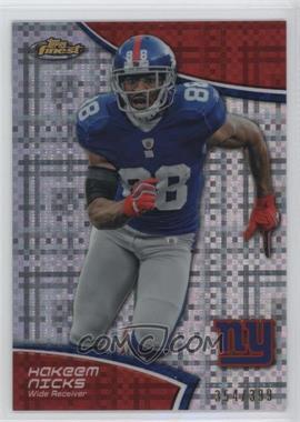 2011 Topps Finest - [Base] - X-Fractor #107 - Hakeem Nicks /399