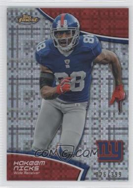 2011 Topps Finest - [Base] - X-Fractor #107 - Hakeem Nicks /399