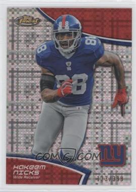 2011 Topps Finest - [Base] - X-Fractor #107 - Hakeem Nicks /399