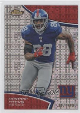 2011 Topps Finest - [Base] - X-Fractor #107 - Hakeem Nicks /399