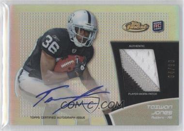 2011 Topps Finest - Rookie Autograph Patch - Refractor #RAP-TJ - Taiwan Jones /99