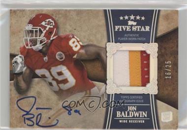 2011 Topps Five Star - [Base] - Rainbow #152 - Rookie Patch Autograph - Jon Baldwin /25