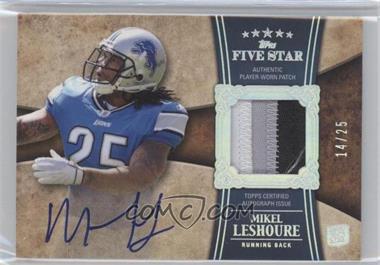 2011 Topps Five Star - [Base] - Rainbow #176 - Rookie Patch Autograph - Mikel Leshoure /25