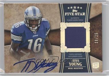 2011 Topps Five Star - [Base] - Rainbow #177 - Rookie Patch Autograph - Titus Young /25