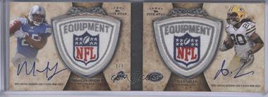 2011 Topps Five Star - Futures Dual Autograph NFL Shield Book Cards #FSFDAS-LG - Mikel Leshoure, Alex Green /1