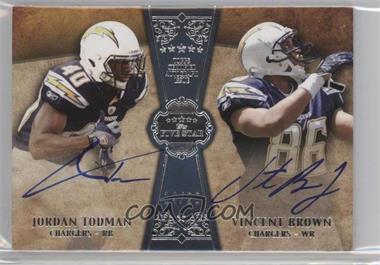 2011 Topps Five Star - Futures Dual Autographs #FSFDA-TB - Jordan Todman, Vincent Brown /20