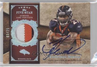 2011 Topps Five Star - Signatures Patch - Rainbow #FSSP-KM - Knowshon Moreno /25
