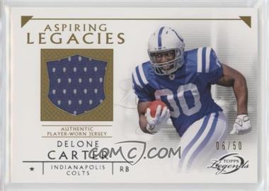 2011 Topps Gridiron Legends - Aspiring Legacies Relics - Gold #ALR-DC - Delone Carter /50