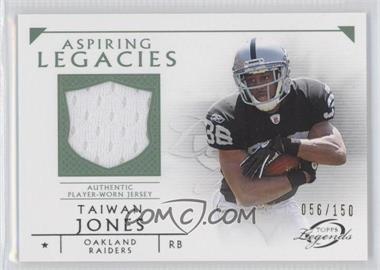 2011 Topps Gridiron Legends - Aspiring Legacies Relics - Green #ALR-TJ - Taiwan Jones /150