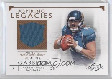 2011 Topps Gridiron Legends - Aspiring Legacies Relics #ALR-BG - Blaine Gabbert