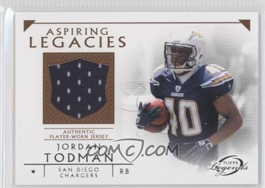 2011 Topps Gridiron Legends - Aspiring Legacies Relics #ALR-JT - Jordan Todman