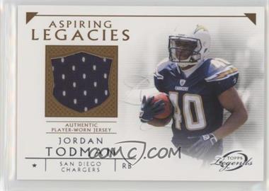 2011 Topps Gridiron Legends - Aspiring Legacies Relics #ALR-JT - Jordan Todman