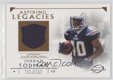 2011 Topps Gridiron Legends - Aspiring Legacies Relics #ALR-JT - Jordan Todman