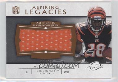 2011 Topps Gridiron Legends - Aspiring Legacies Super Swatch #ALSS-AJG - A.J. Green /99