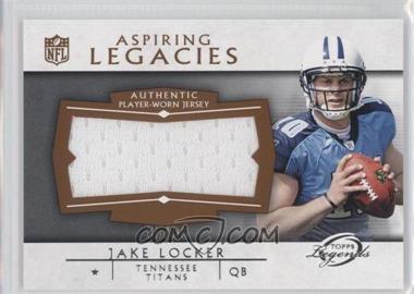 2011 Topps Gridiron Legends - Aspiring Legacies Super Swatch #ALSS-JL - Jake Locker /99