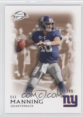 2011 Topps Gridiron Legends - [Base] - Bronze #55 - Eli Manning /299