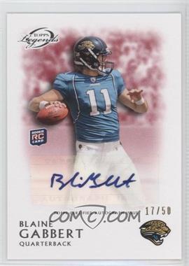 2011 Topps Gridiron Legends - Rookie Autographs - Red #RA-BG - Blaine Gabbert /50