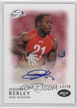 2011 Topps Gridiron Legends - Rookie Autographs - Red #RA-JK - Jeremy Kerley /50