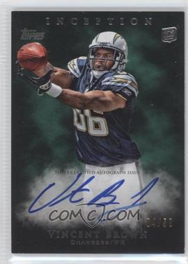 2011 Topps Inception - [Base] - Green #129 - Vincent Brown /50