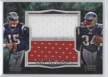 2011 Topps Inception - Dual Rookie Jumbo Relics #DJR-MR - Ryan Mallett, Stevan Ridley /15