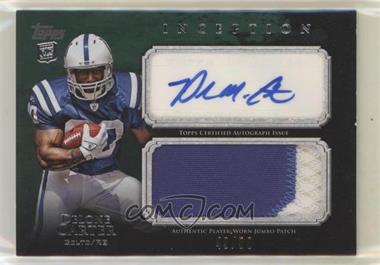 2011 Topps Inception - Rookie Autographed Jumbo Patch - Green #AJP-DC - Delone Carter /50