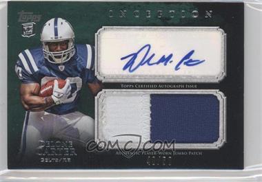 2011 Topps Inception - Rookie Autographed Jumbo Patch - Green #AJP-DC - Delone Carter /50