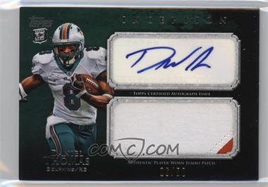 2011 Topps Inception - Rookie Autographed Jumbo Patch - Green #AJP-DT - Daniel Thomas /50