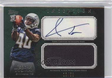 2011 Topps Inception - Rookie Autographed Jumbo Patch - Green #AJP-JT - Jordan Todman /50