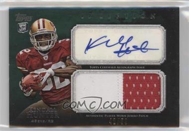 2011 Topps Inception - Rookie Autographed Jumbo Patch - Green #AJP-KH - Kendall Hunter /50
