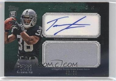 2011 Topps Inception - Rookie Autographed Jumbo Patch - Green #AJP-TJ - Taiwan Jones /50