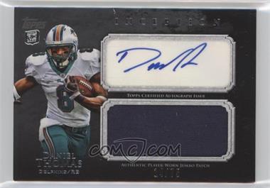 2011 Topps Inception - Rookie Autographed Jumbo Patch - Grey #AJP-DT - Daniel Thomas /75