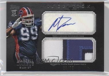 2011 Topps Inception - Rookie Autographed Jumbo Patch - Grey #AJP-MD - Marcell Dareus /75