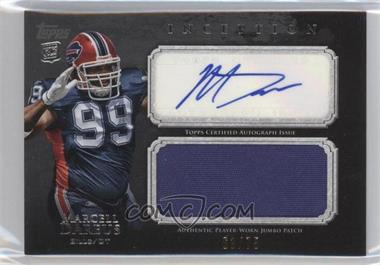 2011 Topps Inception - Rookie Autographed Jumbo Patch - Grey #AJP-MD - Marcell Dareus /75