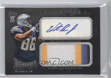 2011 Topps Inception - Rookie Autographed Jumbo Patch - Grey #AJP-VB - Vincent Brown /75