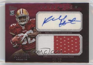 2011 Topps Inception - Rookie Autographed Jumbo Patch - Red #AJP-KH - Kendall Hunter /25