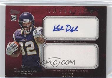 2011 Topps Inception - Rookie Autographed Jumbo Patch - Red #AJP-KR - Kyle Rudolph /25