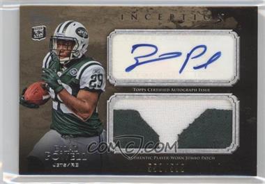 2011 Topps Inception - Rookie Autographed Jumbo Patch #AJP-BP - Bilal Powell /599