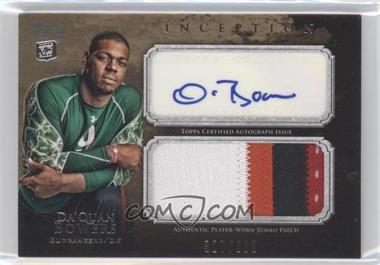 2011 Topps Inception - Rookie Autographed Jumbo Patch #AJP-DB - Da'Quan Bowers /599