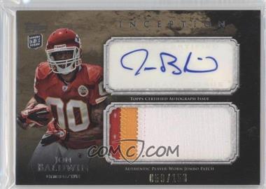 2011 Topps Inception - Rookie Autographed Jumbo Patch #AJP-JB - Jon Baldwin /150