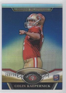 2011 Topps Platinum - [Base] - Blue Refractor #59 - Colin Kaepernick /299