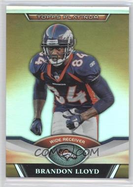 2011 Topps Platinum - [Base] - Gold Refractor #118 - Brandon Lloyd