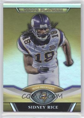 2011 Topps Platinum - [Base] - Gold Refractor #47 - Sidney Rice