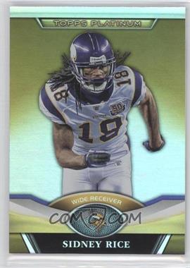 2011 Topps Platinum - [Base] - Gold Refractor #47 - Sidney Rice